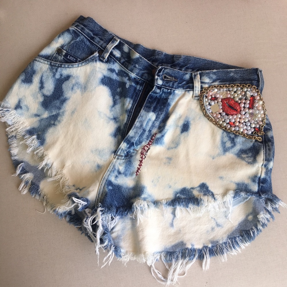 Lee high rise jeans shorts